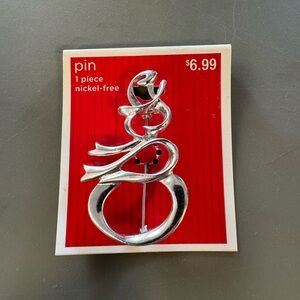 Target Silver Holiday Pin